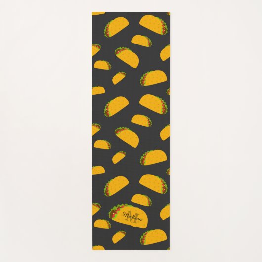 Cool- en leuke jummie-taco-patroon Monogram Yogamat (Voorkant)