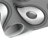 Cool- en leuke muziekluidsprekerontwerp cadeaupapier (Rol Hoek)