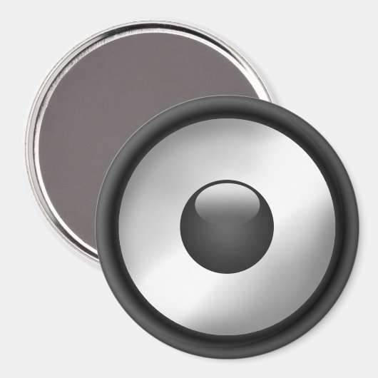 Cool- en leuke muziekluidsprekerontwerp magneet (Voorkant / Achterkant)