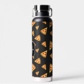 Cool en leuke pizzapunt patroon Monogram Waterfles (Achterkant)
