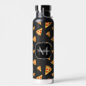 Cool en leuke pizzapunt patroon Monogram Waterfles (Links)