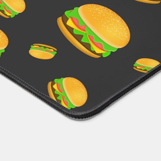 Cool- en lyummyburgerpatroon bureaumat (Hoek)