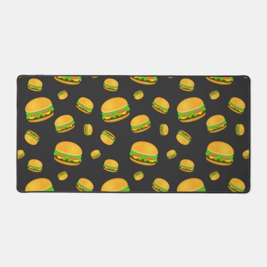 Cool- en lyummyburgerpatroon bureaumat (Voorkant)
