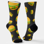 Cool- en lyummyburgerpatroon sokken (Gebogen)