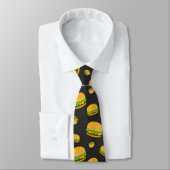 Cool- en lyummyburgerpatroon stropdas (Gebonden)