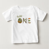 Cool en modern Wild One Baby 1e verjaardagsshirt  (Voorkant)