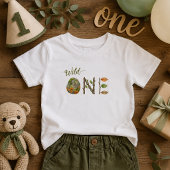 Cool en modern Wild One Baby 1e verjaardagsshirt 