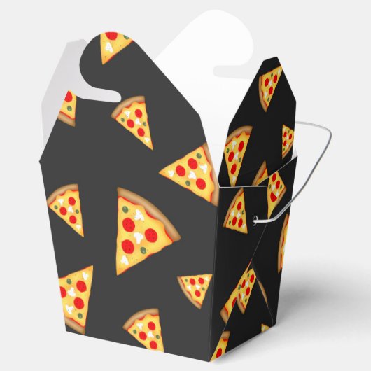 Cool- en pretpizza-snijdpatroon bedankdoosjes (Geopend)