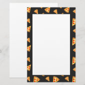 Cool- en pretpizza-snijdpatroon briefpapier (Voorkant / Achterkant)