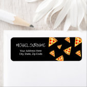 Cool- en pretpizza-snijdpatroon etiket (Insitu)