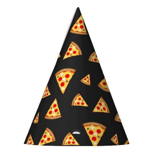 Cool- en pretpizza-snijdpatroon feesthoedjes (Links)