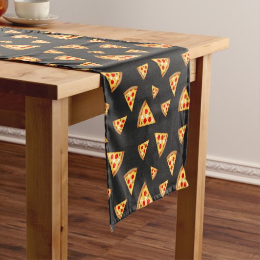 Cool- en pretpizza-snijdpatroon korte tafelloper (Voorbeeld)