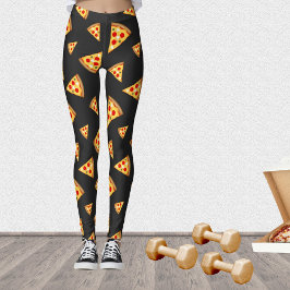 Cool- en pretpizza-snijdpatroon leggings