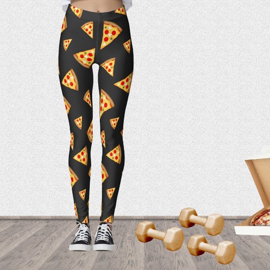 Cool- en pretpizza-snijdpatroon leggings