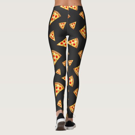 Cool- en pretpizza-snijdpatroon leggings (Achterkant)