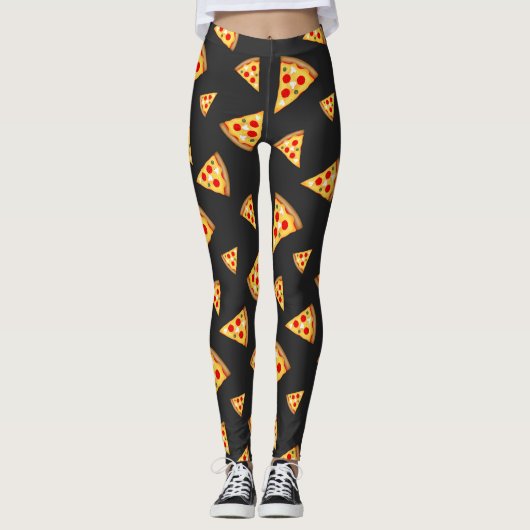 Cool- en pretpizza-snijdpatroon leggings (Voorkant)
