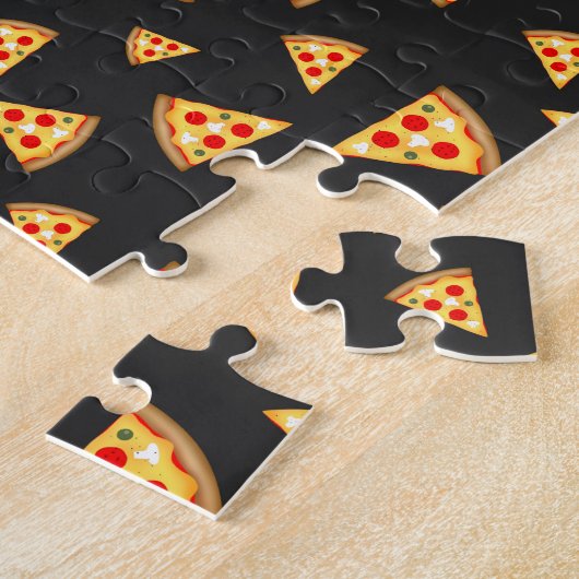 Cool- en pretpizza-snijdpatroon legpuzzel (Zijkant)