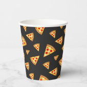 Cool- en pretpizza-snijdpatroon papieren bekers (Voorkant)