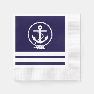 Cool en stijlvol nautisch thema servet
