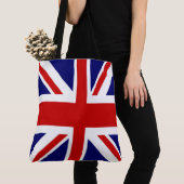 Cool en trendy Britse vlag De union jack Tote Bag (Dichtbij)