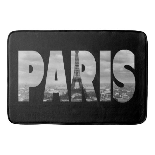 Cool en vintage Parijs en Eiffeltoren Badmat (Voorkant)