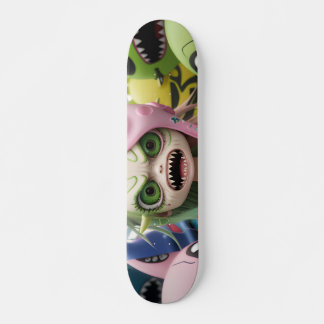 Cool enge buitenaardse monster kat meisjes skatebo persoonlijk skateboard