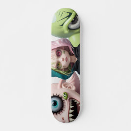 Cool enge buitenaardse monster kat meisjes skatebo persoonlijk skateboard