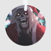 Cool Enge Enge Schedel Sinterklaas Xmas Ornament (achterkant)