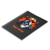 Cool Engels Bulldog met zonnebril Notitieboek (Linkerzijde)