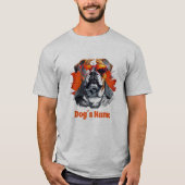 Cool Engels Bulldog met zonnebril T-shirt (Voorkant)