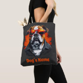Cool Engels Bulldog met zonnebril Tote Bag (Dichtbij)