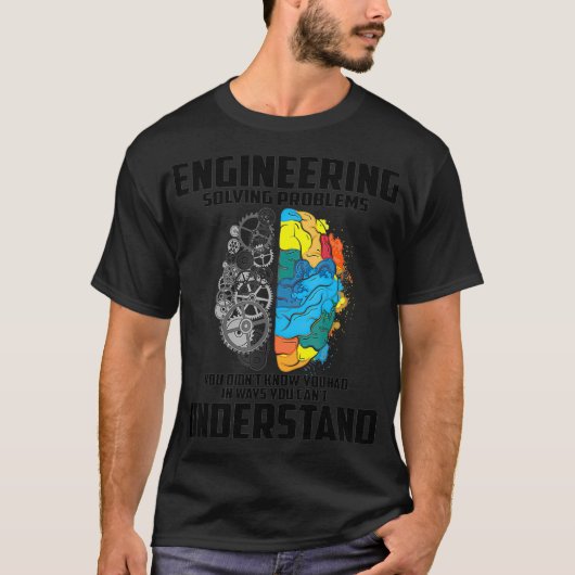 Cool Engineering Definition Funny Engineer Gift me T-shirt (Voorkant)