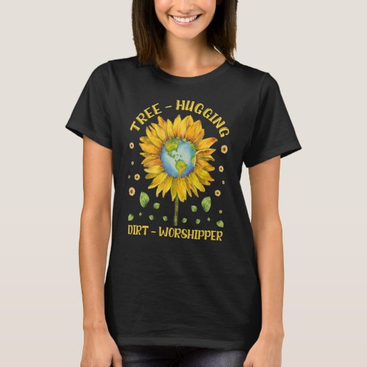 Cool Environmental Tree knuffelen Vuil aanbidder T-shirt (Voorkant)