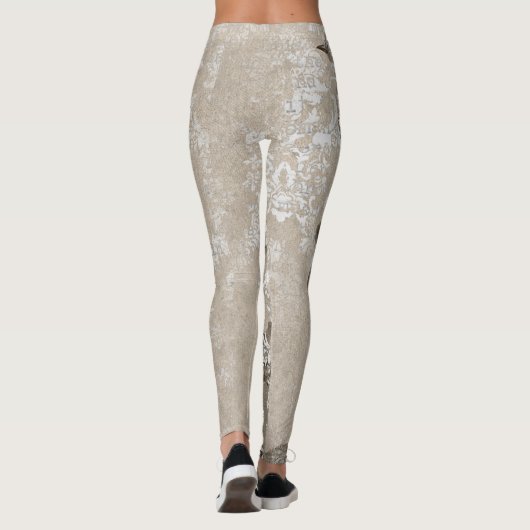 Cool Ephemera Pattern Abstract, Schattige Vrouwen Leggings (Achterkant)