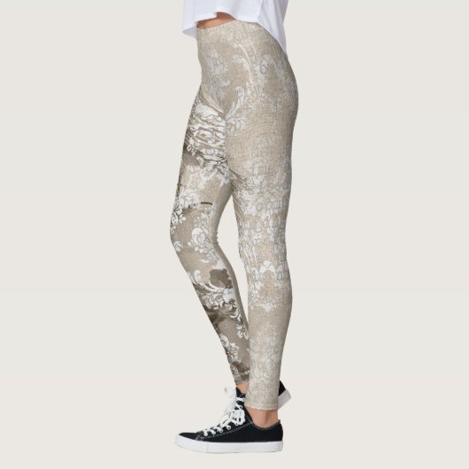 Cool Ephemera Pattern Abstract, Schattige Vrouwen Leggings (Links)