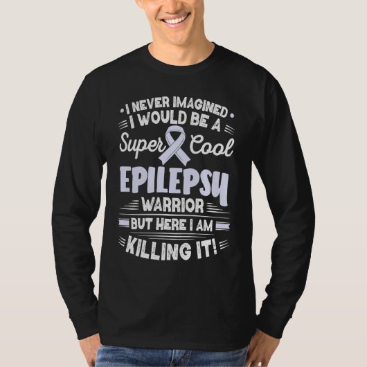 Cool Epilepsy Warrior Epilepsy Awareness T-shirt (Voorkant)