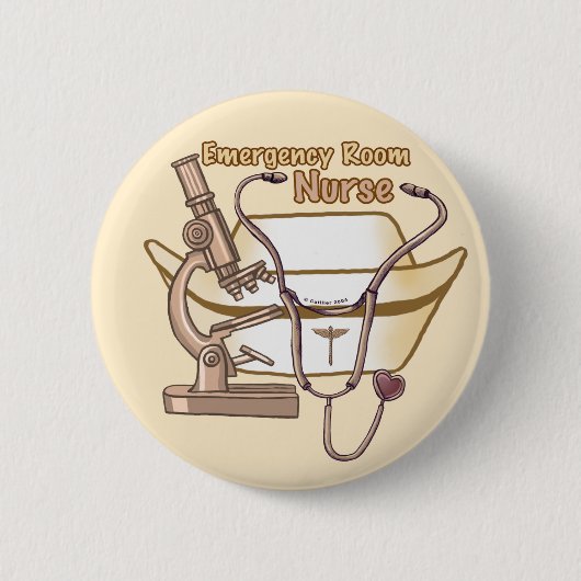 Cool ER Nurse Ronde Button 5,7 Cm (Voorkant)