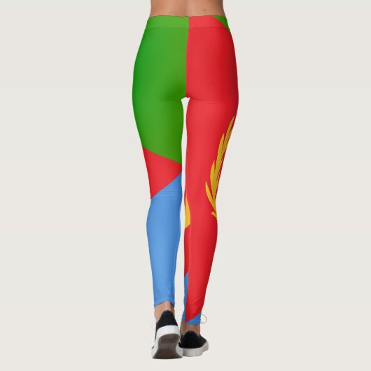 Cool Eritrea Flag Mode Leggings (Achterkant)