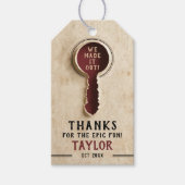 Cool Escape Room Detective Spy Mystery Key Cadeaulabel (Voorkant)