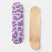 Cool esthetisch roze wit persoonlijk skateboard (Voorkant)
