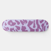 Cool esthetisch roze wit persoonlijk skateboard (Horizontaal)