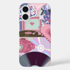 Cool Esthetische Y2K/90's Stickers iPhone 16 Hoesje