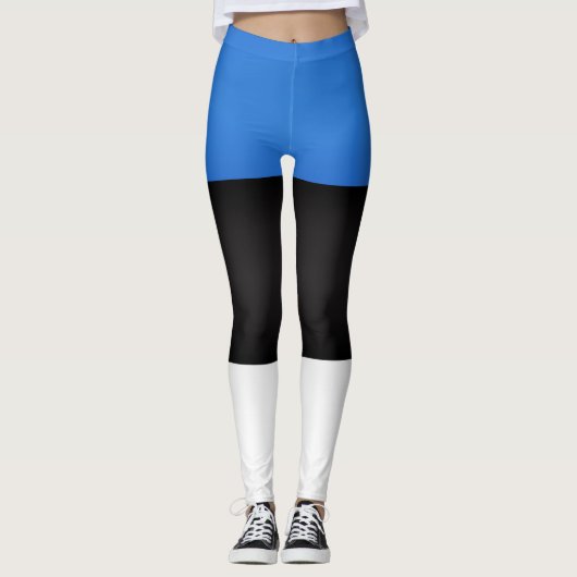 Cool Estonia Flag Mode Leggings (Voorkant)