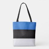 Cool Estonia Flag Mode Tote Bag (Achterkant)