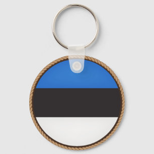 Cool Estonia Flag Seal Sleutelhanger