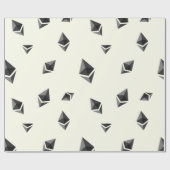 Cool Ethereum Cryptocurrency Sign Patroon Cadeaupapier (Vlak)