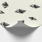 Cool Ethereum Cryptocurrency Sign Patroon Cadeaupapier (Hoek)