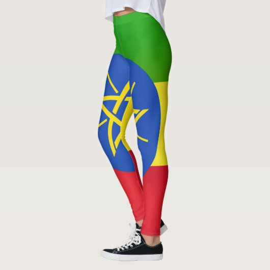 Cool Ethiopia Flag Mode Leggings (Links)