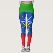 Cool Ethiopia Flag Mode Leggings (Voorkant)