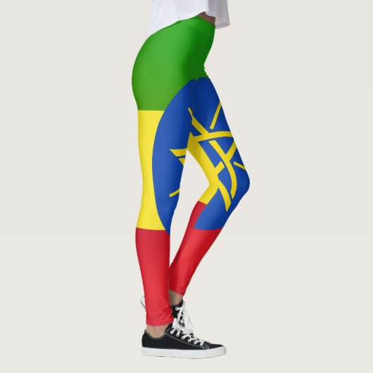 Cool Ethiopia Flag Mode Leggings (Rechts)